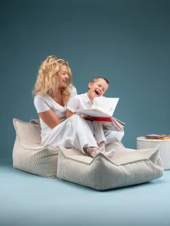 Børnemøbler|Wigiwama Kvadrat Puf, Marshmallow