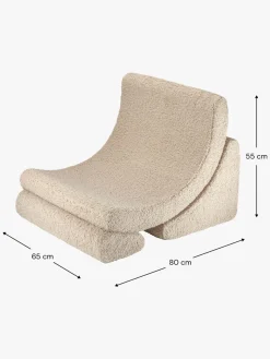 Børnemøbler|Wigiwama Måne Lænestol, Biscuit