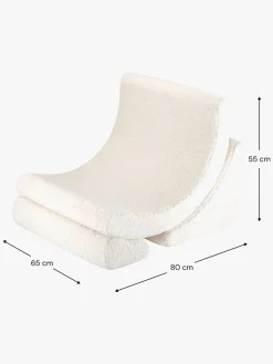 Børnemøbler|Wigiwama Måne Lænestol, Cream White