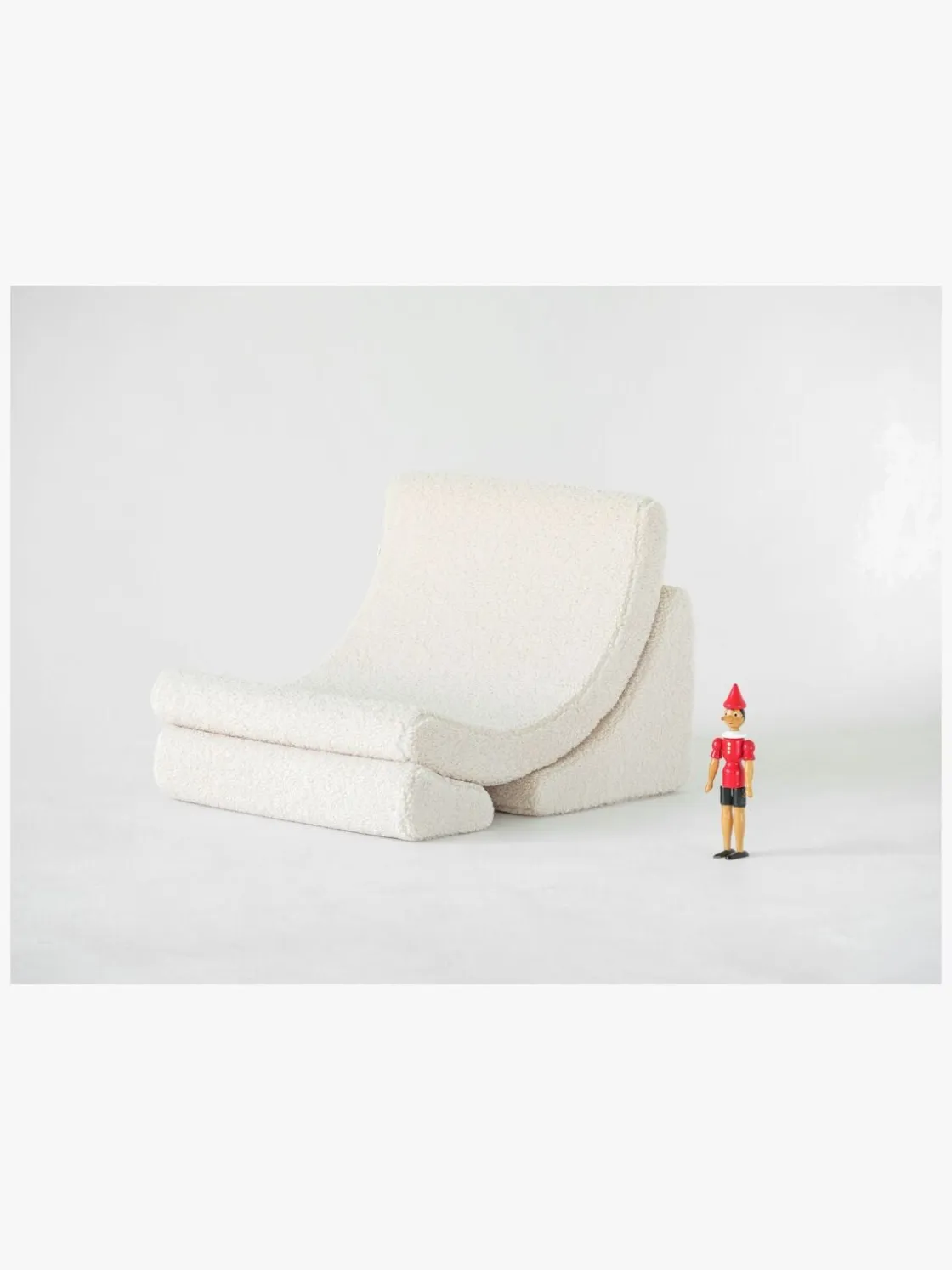 Børnemøbler|Wigiwama Måne Lænestol, Cream White