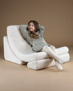 Børnemøbler|Wigiwama Måne Lænestol, Cream White