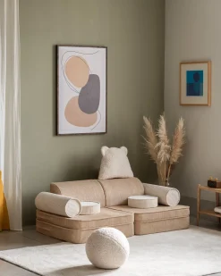 Børn Wigiwama Børnemøbler-Play Bygbar Sofa 272x156 cm, Brown Sugar