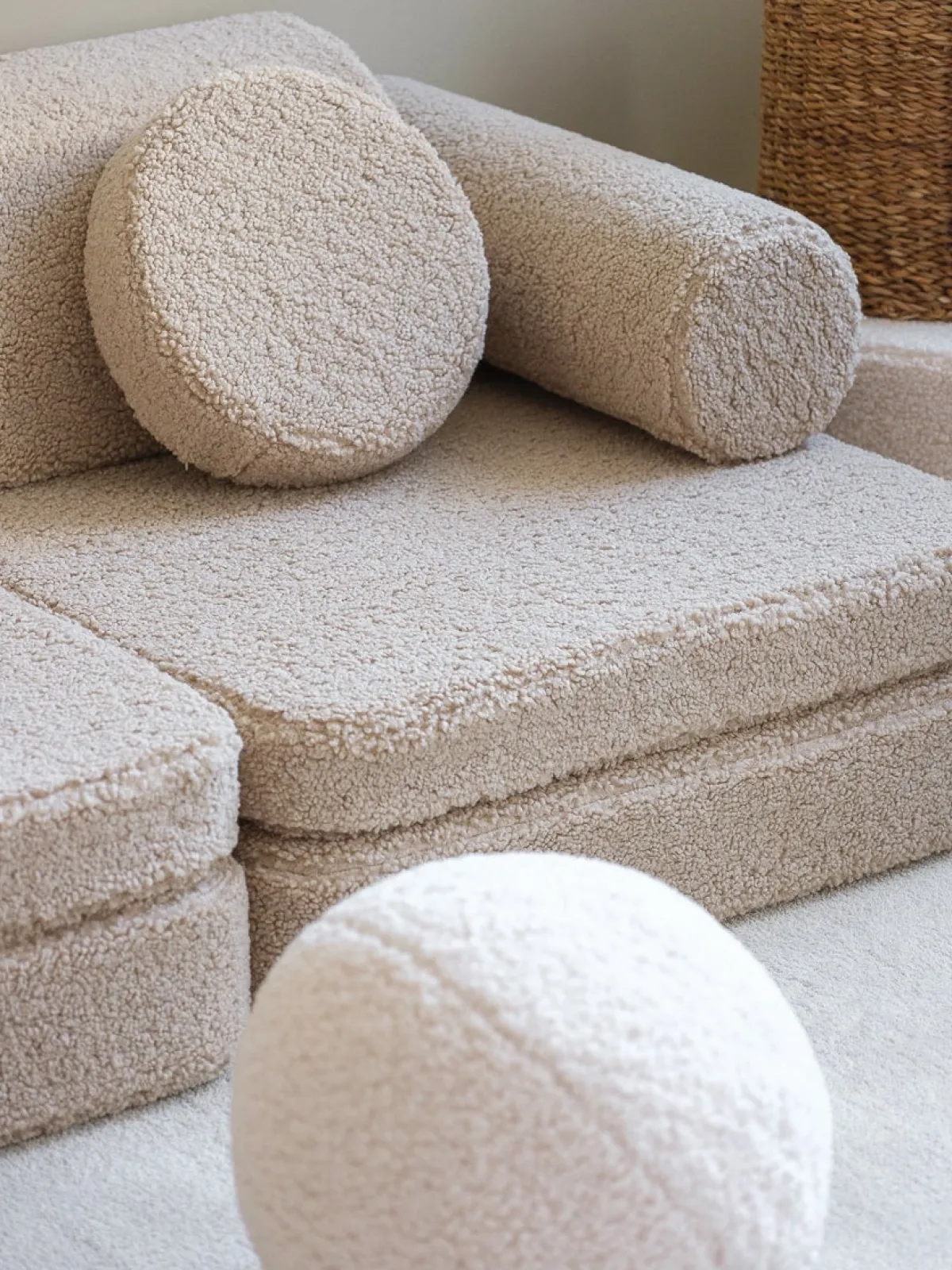 Børnemøbler|Wigiwama Play Bygbar Sofa 272x156 cm, Biscuit