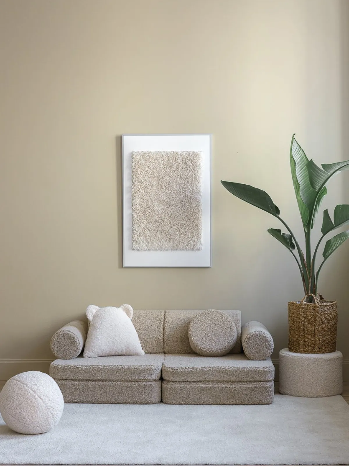 Børnemøbler|Wigiwama Play Bygbar Sofa 272x156 cm, Biscuit