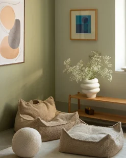 Børnemøbler|Wigiwama Sækkestol, Biscuit