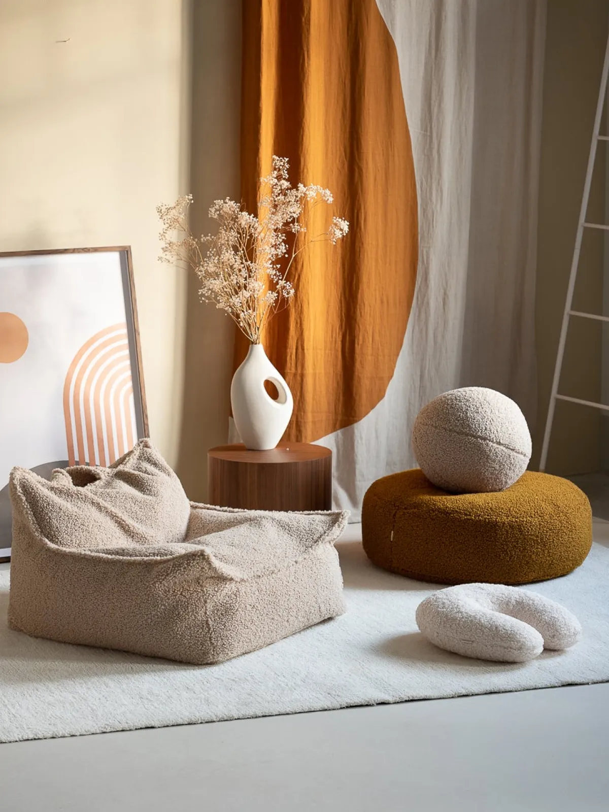 Børnemøbler|Wigiwama Sækkestol, Biscuit