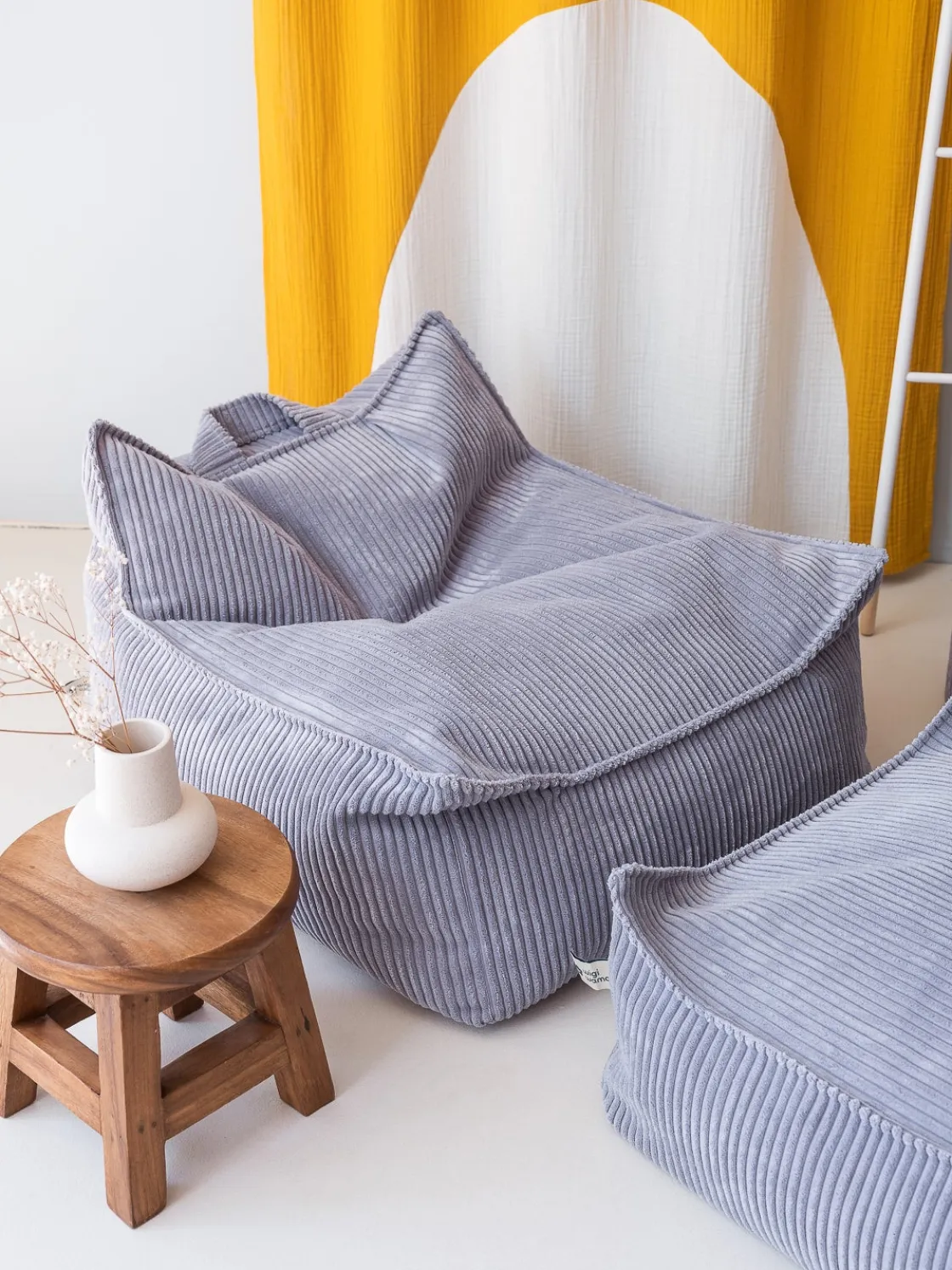 Børnemøbler|Wigiwama Sækkestol, Blueberry Blue