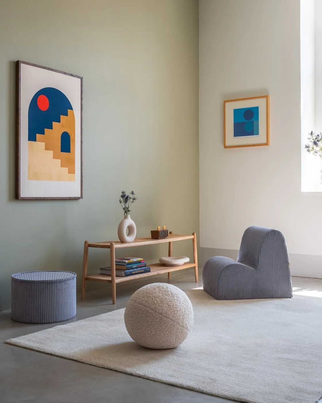 Børnemøbler|Wigiwama Sky Lænestol, Blueberry Blue