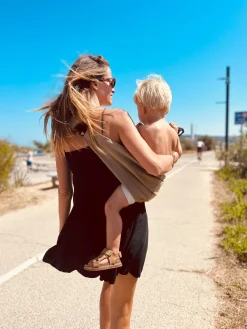 Bæreseler, Strækvikler & Bærestole|Wildride Bæresele, Brown Linen Brun