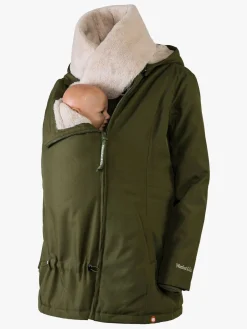 Wombat Tøj Til Mor-Graviditetsjakke, Grøn/Beige