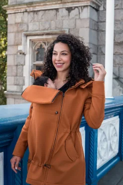 Tøj Til Mor|Wombat Softshell Bærejakke, Caramel Orange