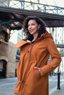 Tøj Til Mor|Wombat Softshell Bærejakke, Caramel Orange