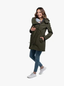 Tøj Til Mor|Wombat Softshell Bærejakke, Green Grøn