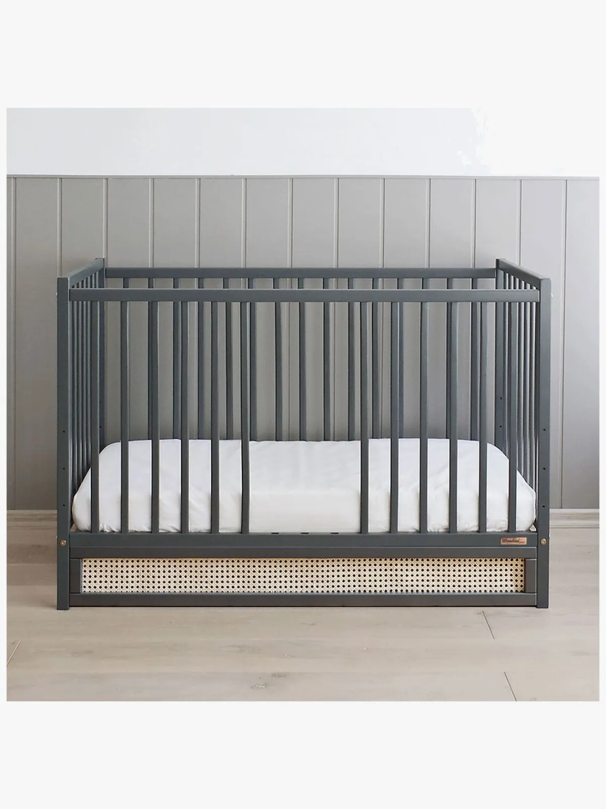 Børnesenge & Tilbehør|Woodies Boho Tremmeseng, Antracitgrå