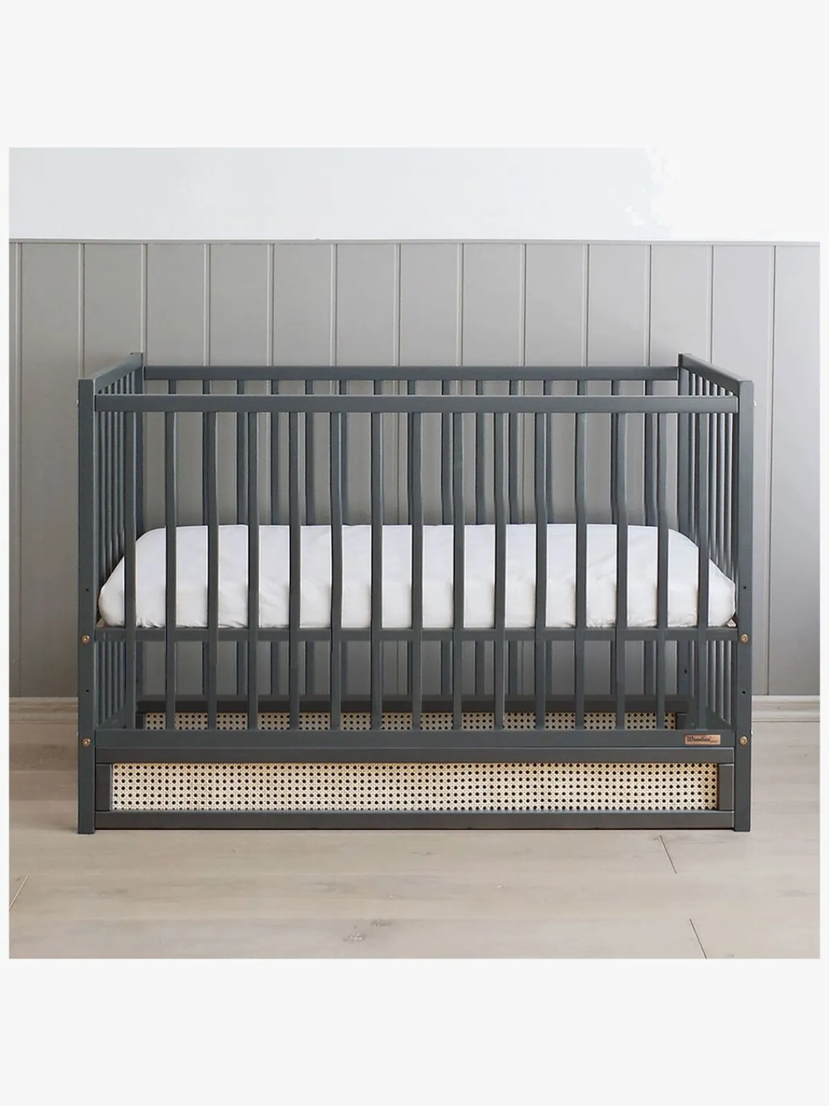 Børnesenge & Tilbehør|Woodies Boho Tremmeseng, Antracitgrå