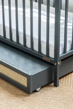 Børnesenge & Tilbehør|Woodies Boho Tremmeseng, Antracitgrå