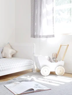 Børn Woodies Børnesenge & Tilbehør-Classic Tremmeseng Vokse, Hvid