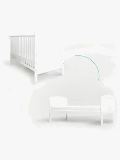 Børnesenge & Tilbehør|Woodies Hampton Tremmeseng, Hvid