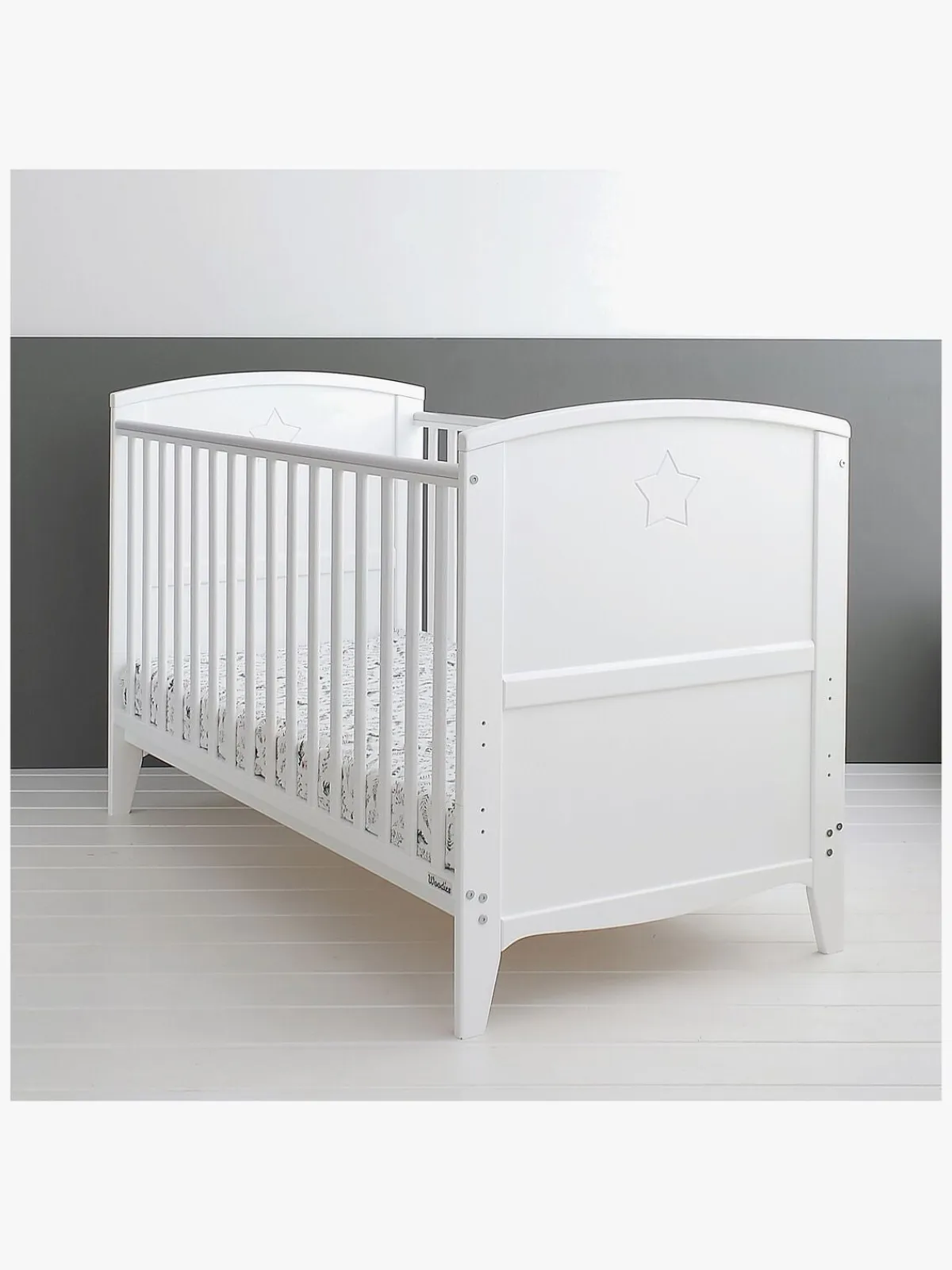 Børn Woodies Børnesenge & Tilbehør-Starlight Tremmeseng Vokse, Hvid