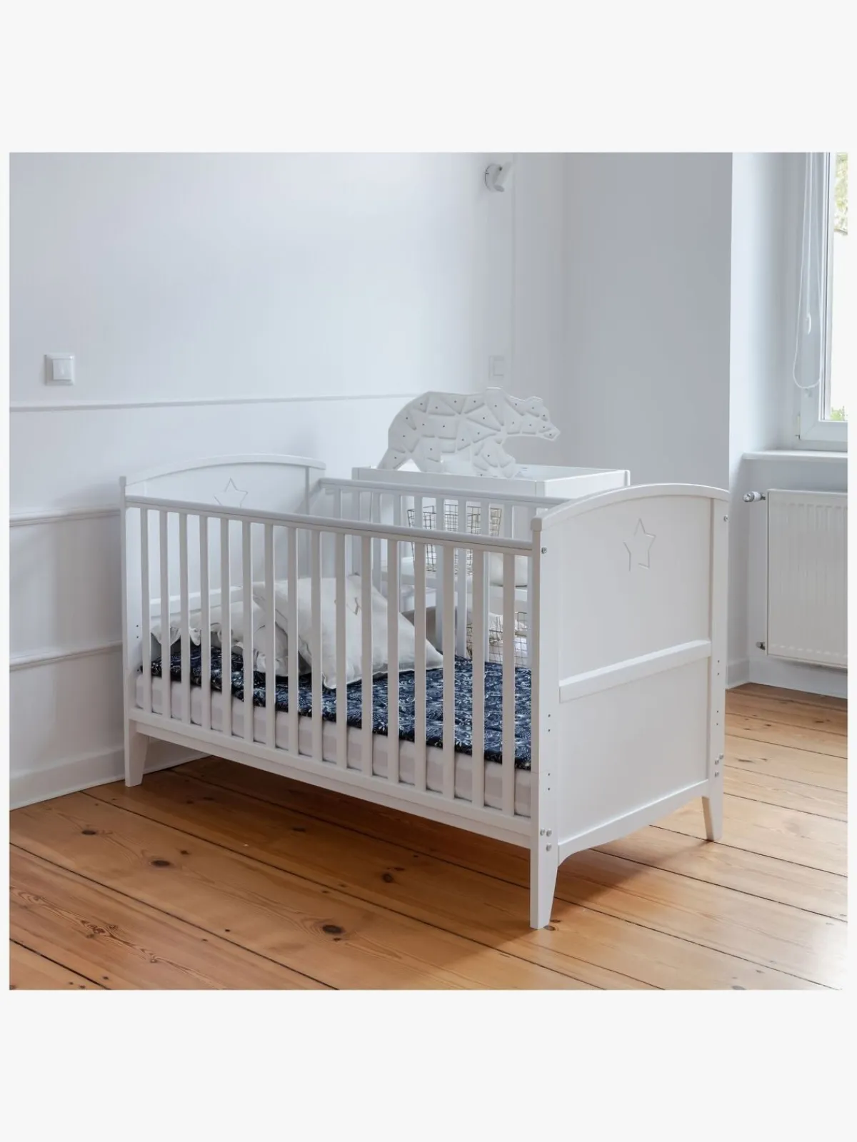 Børn Woodies Børnesenge & Tilbehør-Starlight Tremmeseng Vokse, Hvid