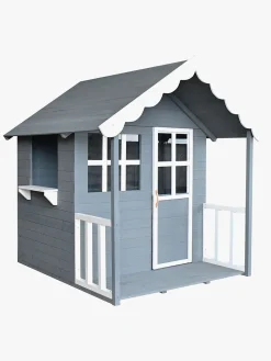 Udeleg|Woodlii Legehus, Grå/Hvid