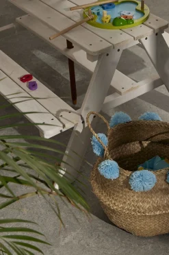 Woodlii Udemøbler-Picnicbord m. Parasol,