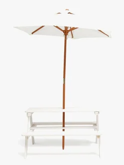 Woodlii Udemøbler-Picnicbord m. Parasol,