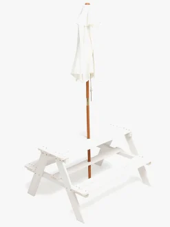 Woodlii Udemøbler-Picnicbord m. Parasol,