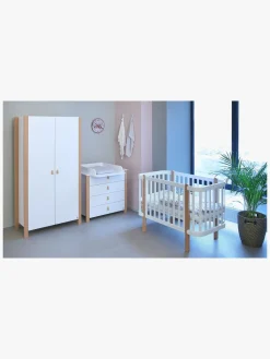 Børn YappyKids Børnemøbler-Yappy Kids Étude Garderobe, Hvid/Bøg