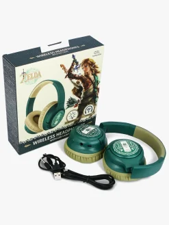 Elektronik & Media|OTLTechnologies Zelda Høretelefoner Trådløse med LED Sharing AUX Grøn
