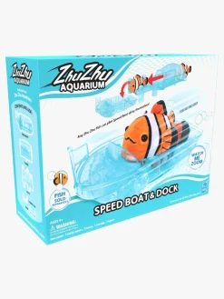 ZhuZhuPets Legetøjsfigurer-ZhuZhu Aquarium Fisk Båd Og Kaj Legesæt