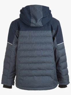 Børn ZigZag Vintertøj-Nomo Melange Skijakke, Midnight Navy